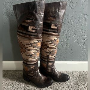 Freebird knee high boots -size 7